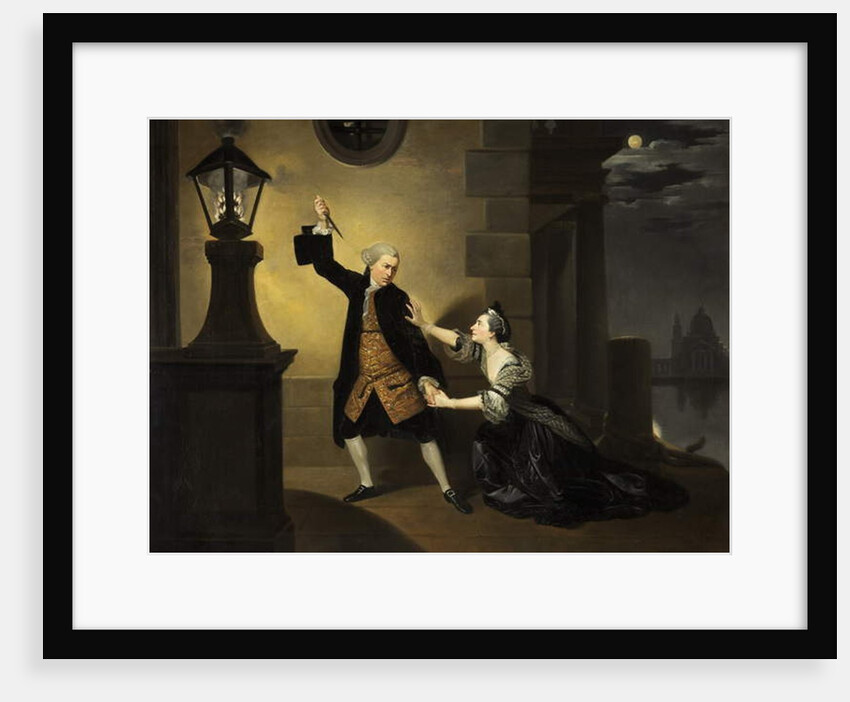 David Garrick as Jaffier and Susannah Cibber as Belvidera by Johann Zoffany