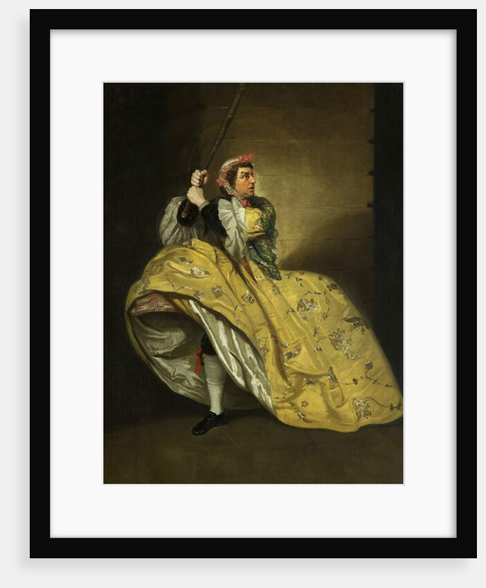 David Garrick as John Brute in the 'Provok'd Wife' by Vanbrugh, Drury Lane, c.1763 by Johann Zoffany