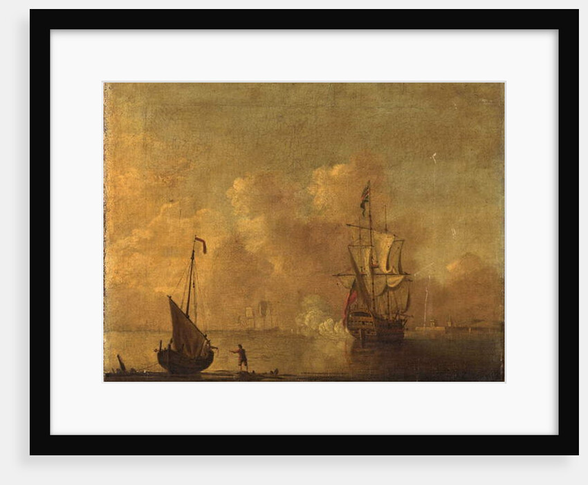 British Warships at Anchor by Peter Monamy