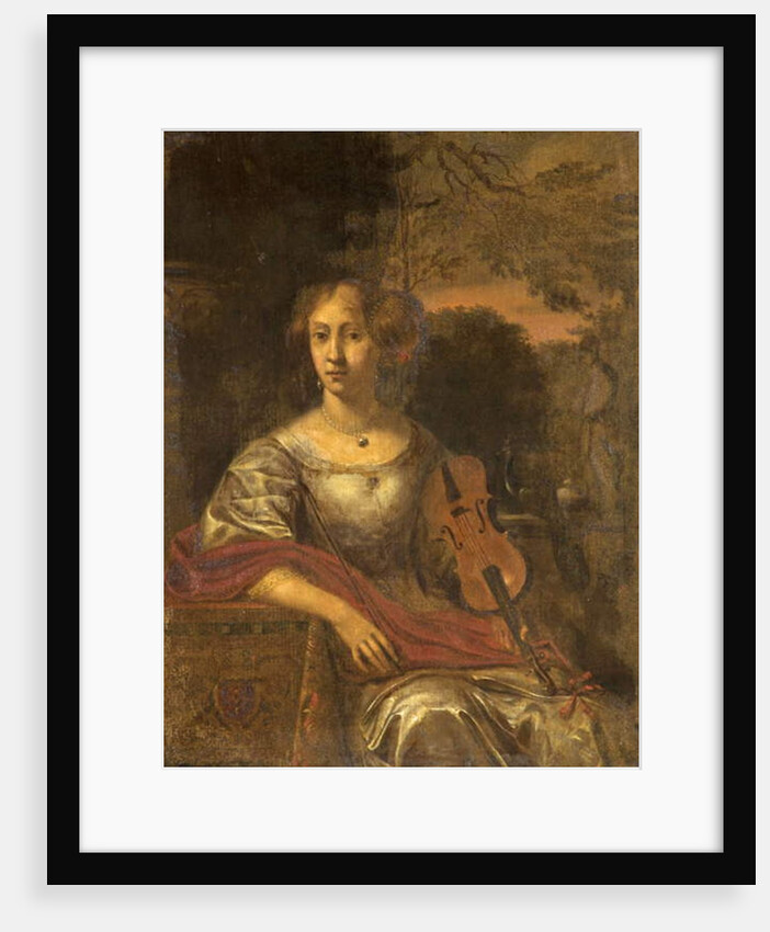 Lady with a Violin, c.1675 by Dutch School