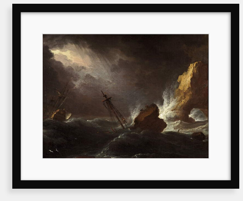 Seascape in Stormy Weather, c.1700 by Adriaen van Diest