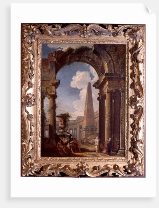 Ruins of a Temple with a Sibyl, c.1719 by Giovanni Paolo Pannini or Panini