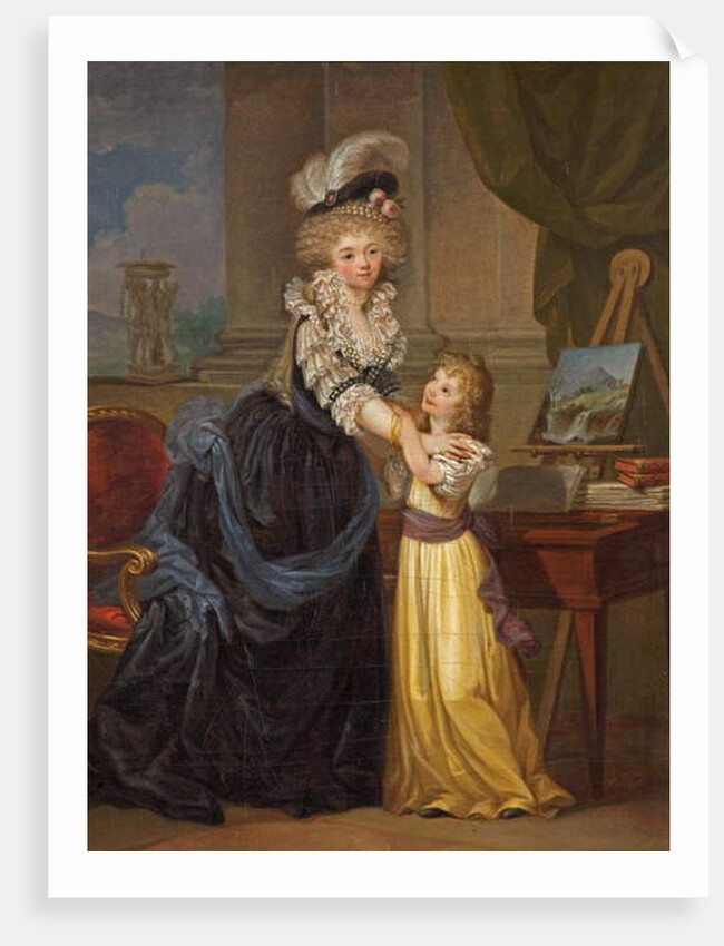 A Young Lady and a Little Girl, c.1785 by Marguerite Gerard