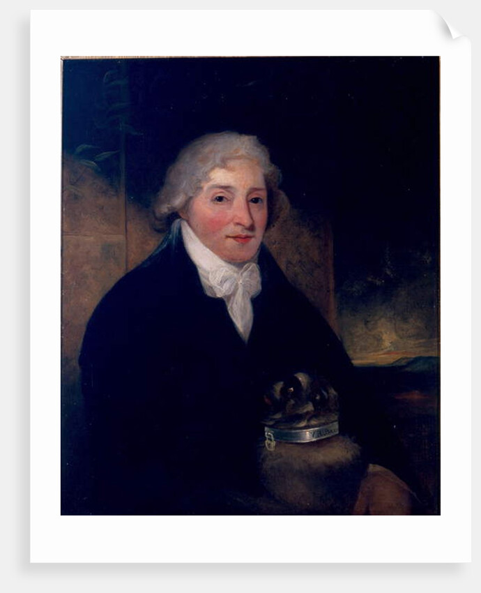 Venanzio Rauzzini with his dog, Turk, c.1795 by Joseph (attr. to) Hutchison