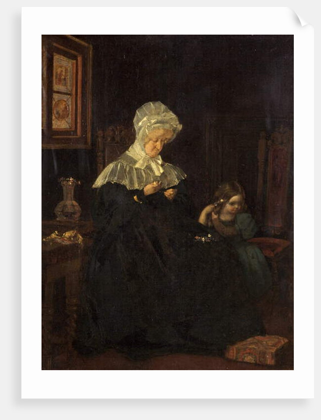 Charlotte Sargent with her grand-daughter Mary by English School