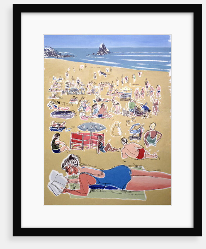 Bathers, Broadhaven Beach, Dyfed, 1995 by Huw S. Parsons