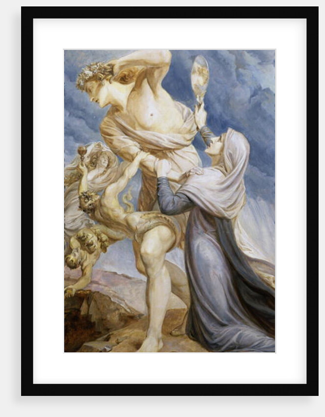 Man repels the Appeal of Conscience, 1910 by Frederic James Shields