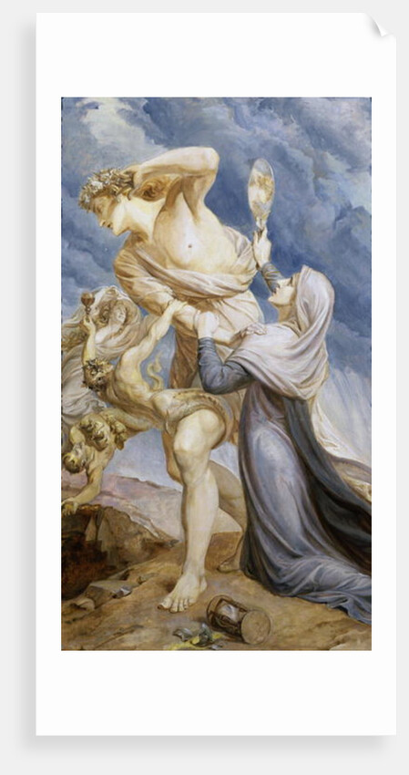 Man repels the Appeal of Conscience, 1910 by Frederic James Shields