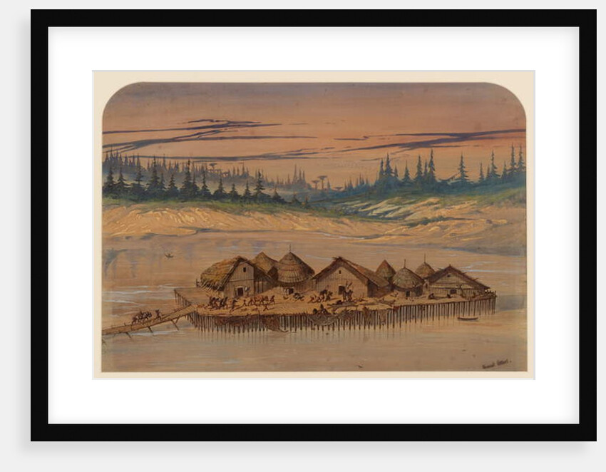 Prehistoric Village, 1871 by Ernest Henry Griset