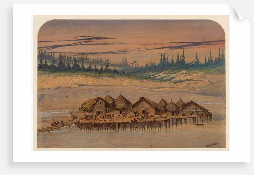 Prehistoric Village, 1871 by Ernest Henry Griset