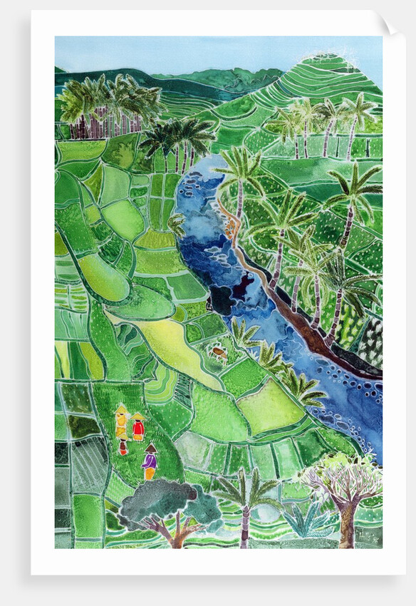 River Agung, Bali, 1996 by Hilary Simon