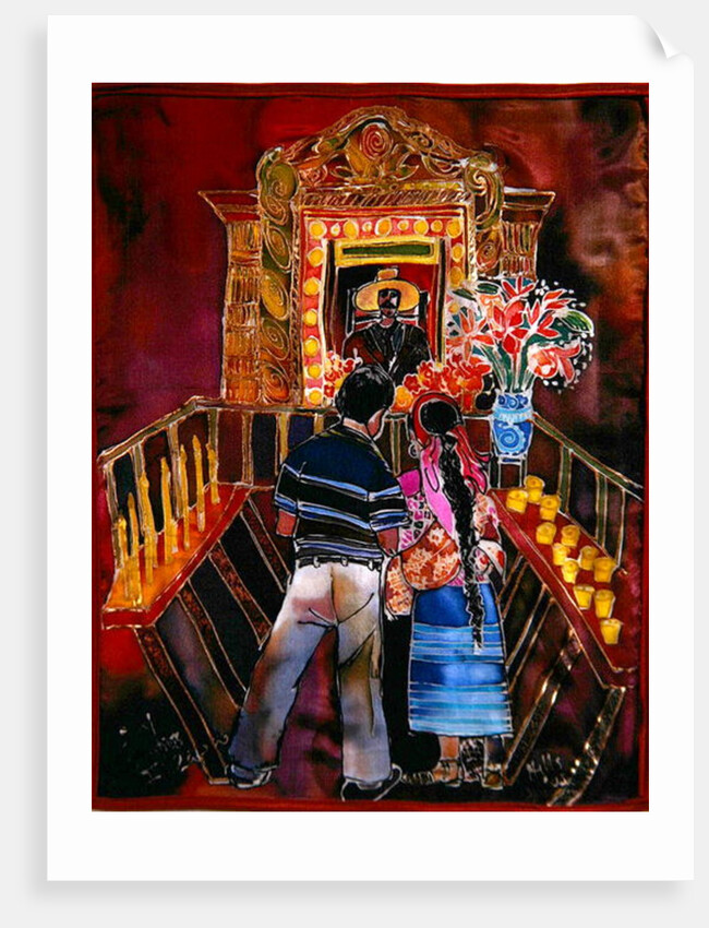 Mayan Couple with Maximon, 2006 by Hilary Simon