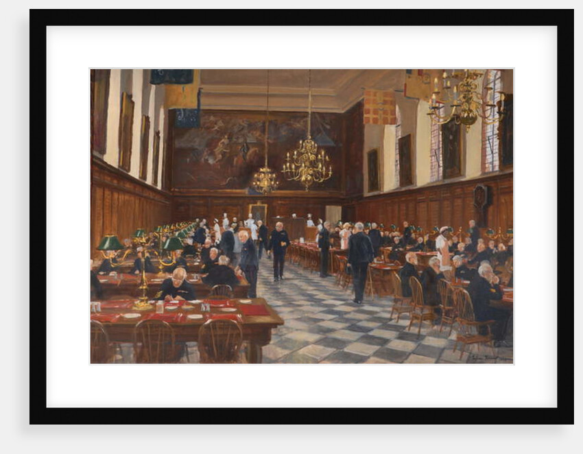 View of the Great Hall, the Royal Hospital Chelsea, 1990 by Julian Barrow