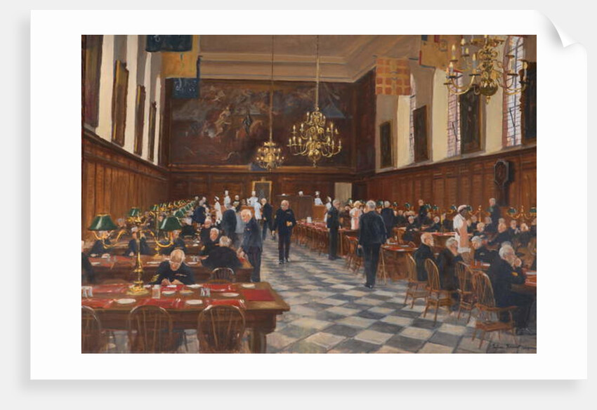 View of the Great Hall, the Royal Hospital Chelsea, 1990 by Julian Barrow