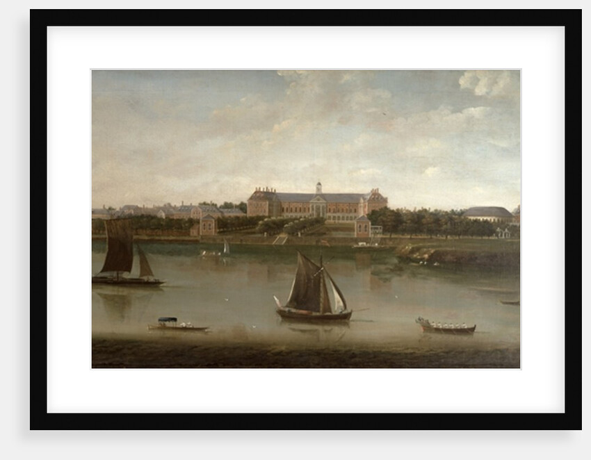 View of the Royal Hospital and the Rotunda from the south bank of The River Thames by English School