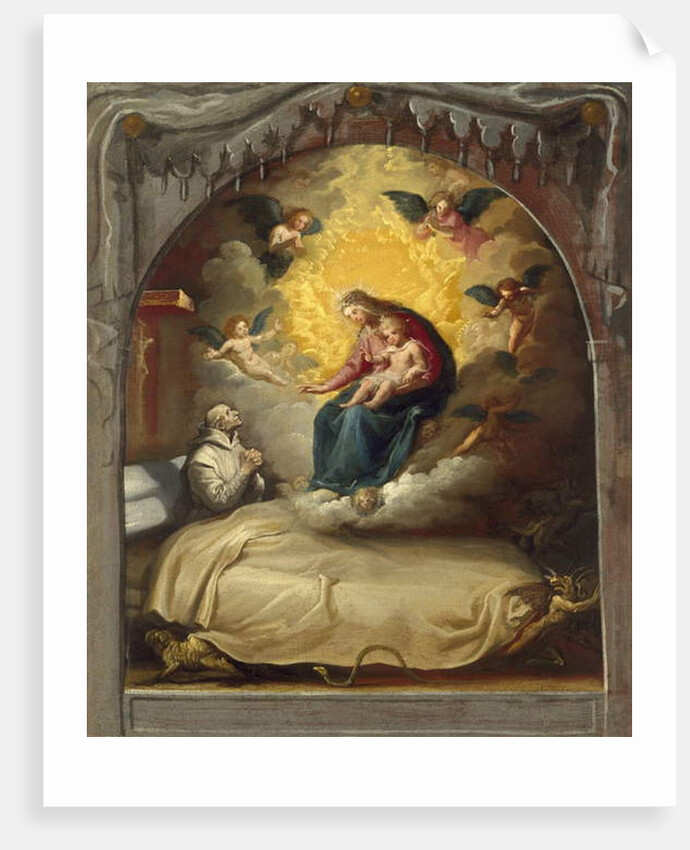 The Apparition of the Virgin to the Dying Pedro Faverio, c.1626-32 by Vicente Carducho