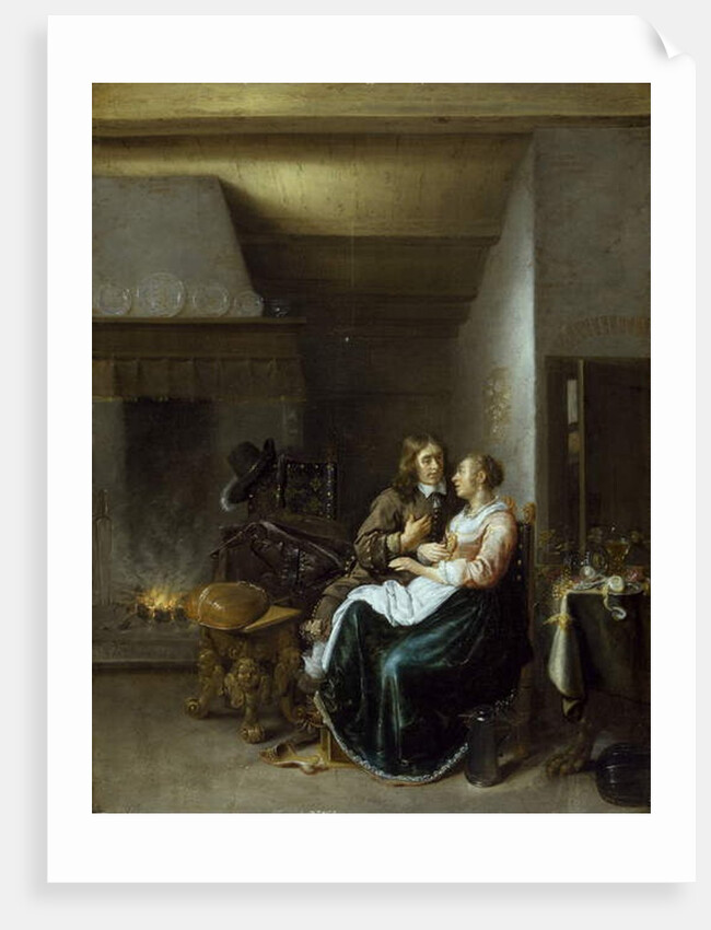 A Couple in an Interior, 1652 by Jan Miense Molenaer