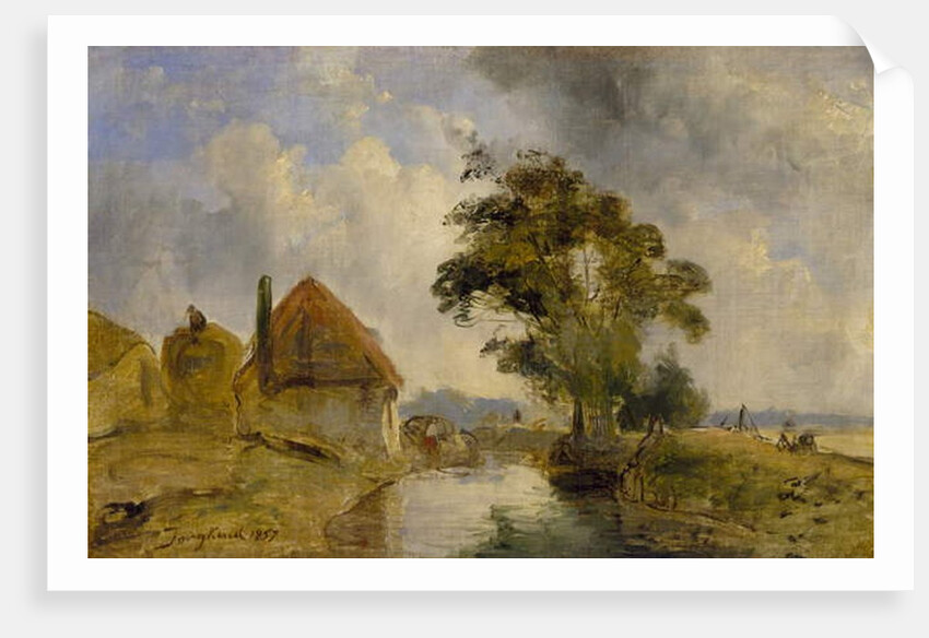 Environs of Breda, 1857 by Johan-Barthold Jongkind