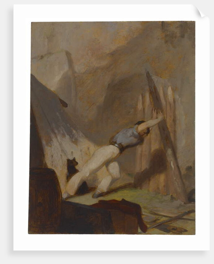 Building a Shelter, c.1856 by Thomas Sully