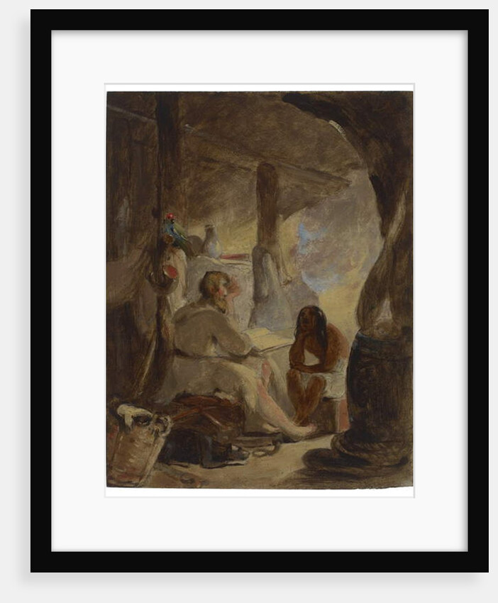 Robinson Crusoe and Friday in the Cave, c.1856 by Thomas Sully