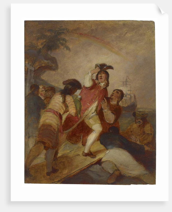 Robinson Crusoe and His Man Friday Leave the Island, c.1856 by Thomas Sully