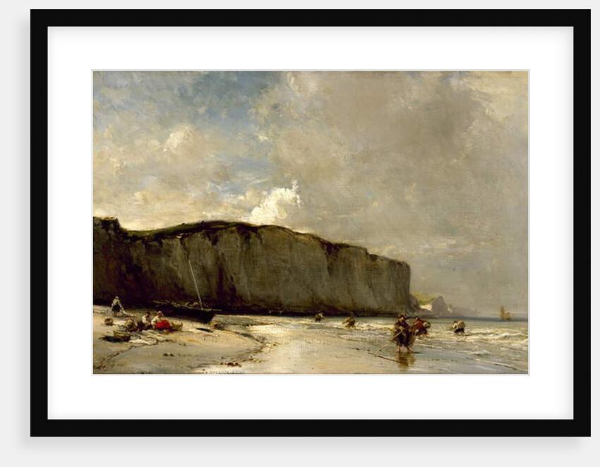 View Along the Norman Coast, 1852 by Louis Eugene Gabriel Isabey