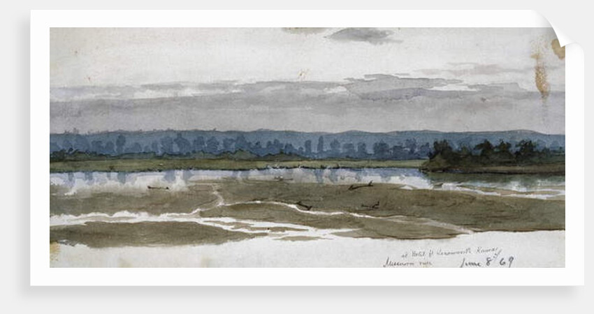 At Hotel, Fort Leavenworth, Kansas, Missouri River, June 8, 1869 by Vincent Colyer