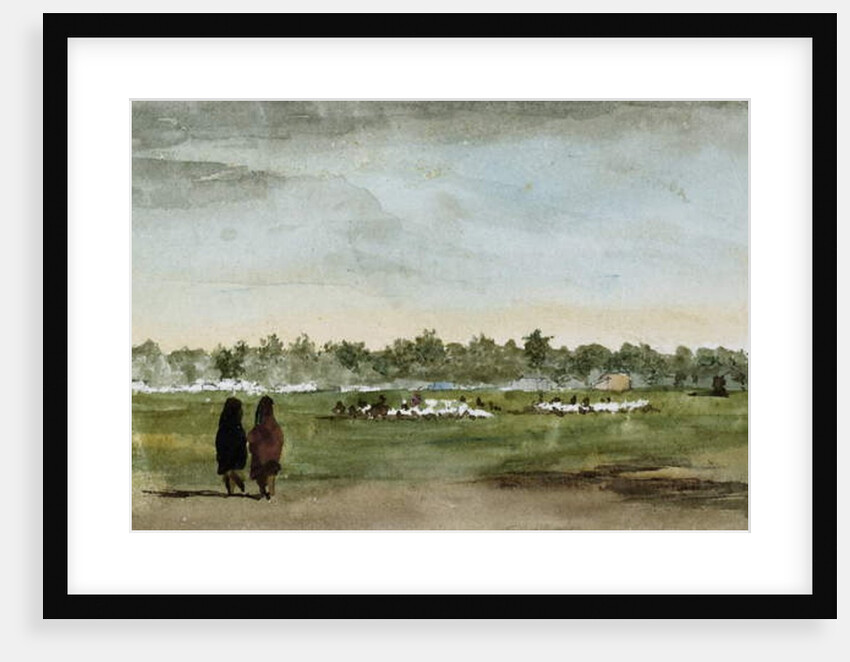 Osage Race Course, Southern Kansas, 1869-71 by Vincent Colyer
