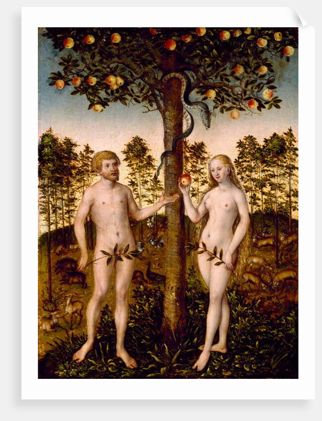 The Fall of Man, 1549 by Lucas the Younger Cranach