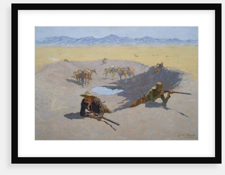 Fight for the Waterhole, 1903 by Frederic Remington