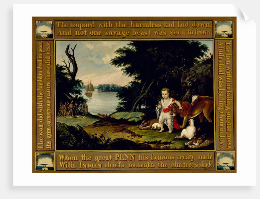 Peaceable Kingdom, c.1826-28 by Edward Hicks