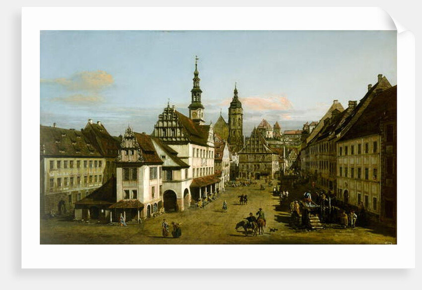 The Marketplace at Pirna, c.1764 by Bernardo Bellotto