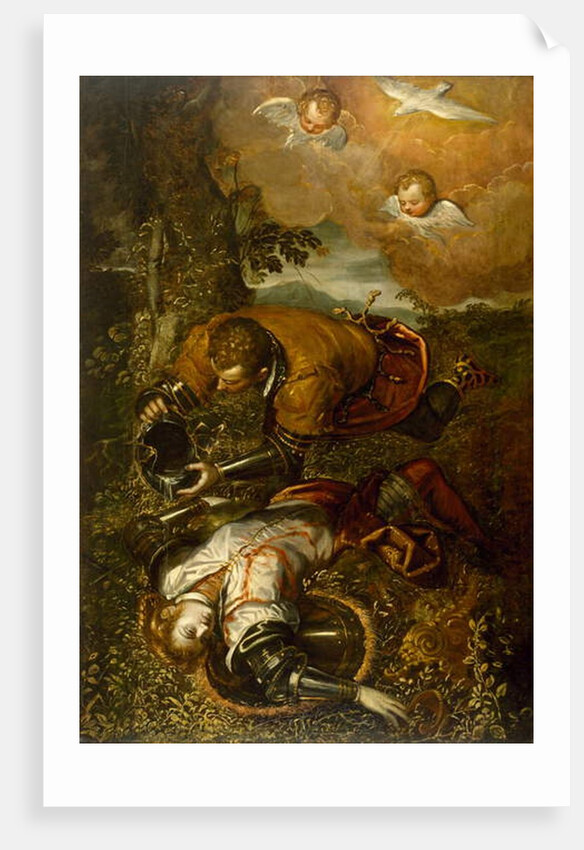 Tancred Baptizing Clorinda, c.1586-1600 by Domenico Robusti Tintoretto