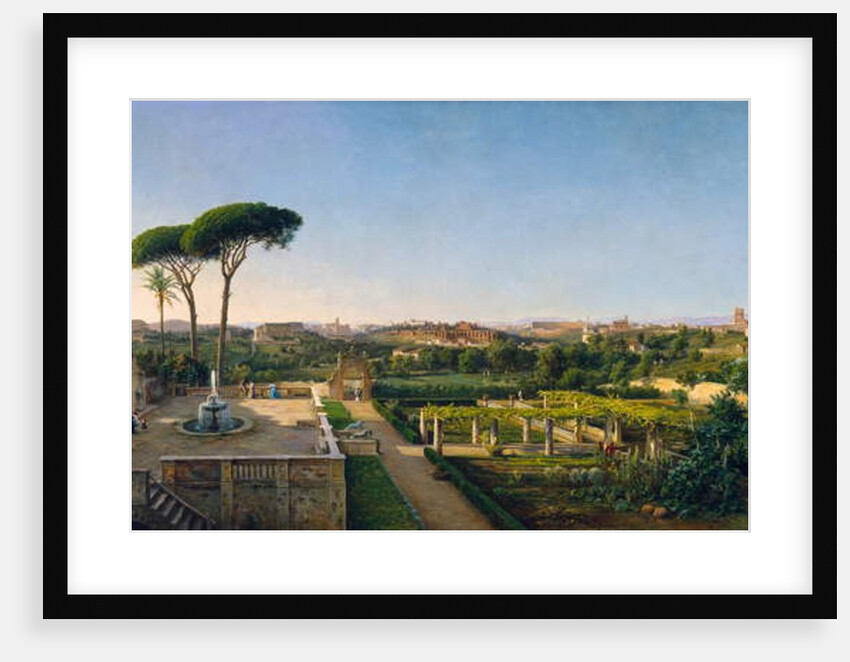A View of Rome from the Aventine, 1873 by Julius O. Montalant