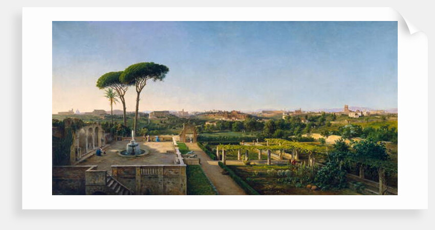 A View of Rome from the Aventine, 1873 by Julius O. Montalant