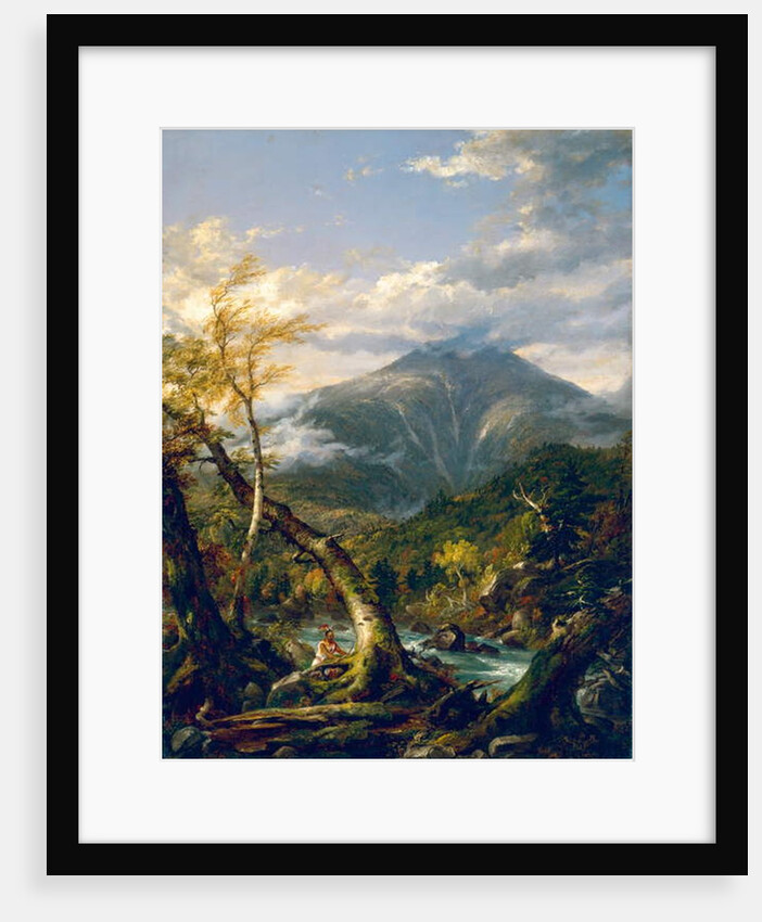 Mount Marcy from the Opalescent River, 1847 by Thomas Cole