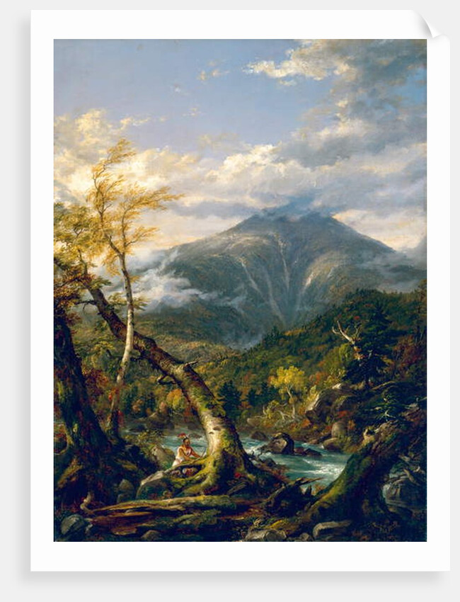 Mount Marcy from the Opalescent River, 1847 by Thomas Cole