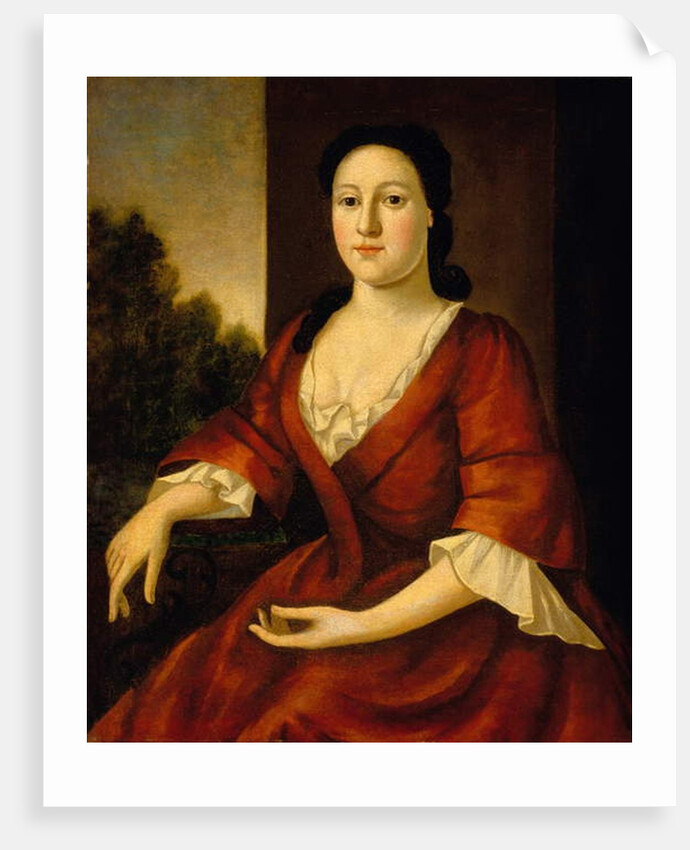 Portrait of Mrs John Greenleaf, nee Priscilla Brown c.1748 by John Greenwood