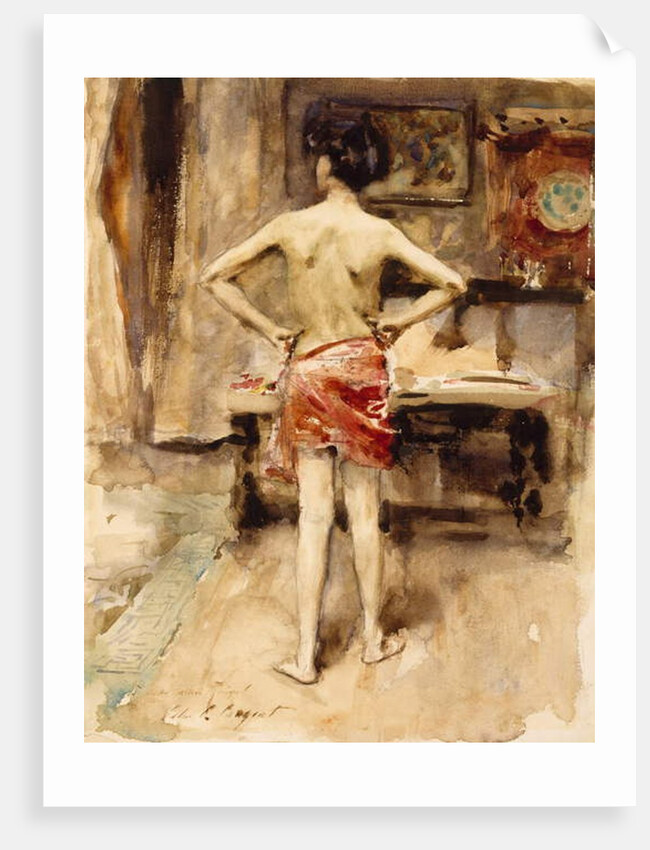 The Model, 1876 by John Singer Sargent