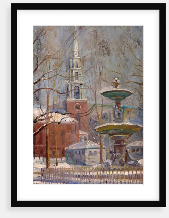 Park Street at Boston Commons, c.1910-20 by Arthur Clifton Goodwin