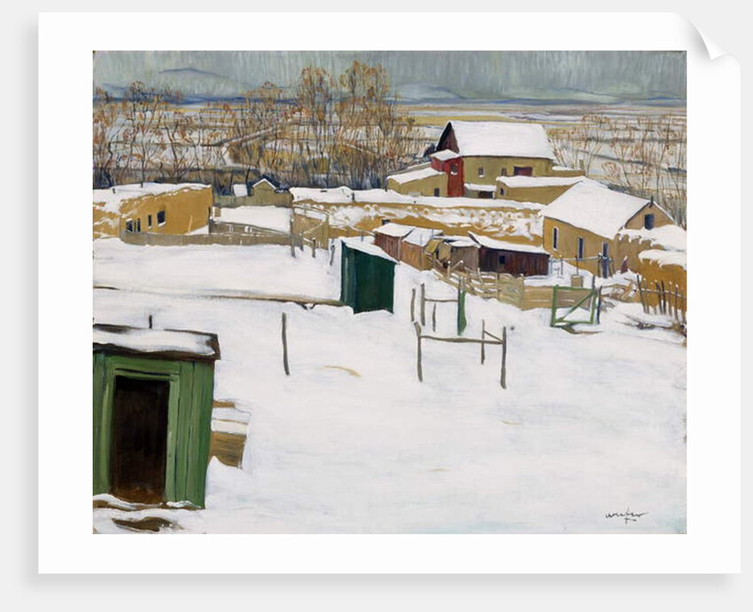 Taos in the Snow, c.1914-20 by Walter Ufer