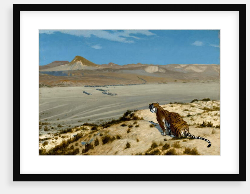 Tiger on the Watch, c.1888 by Jean Leon Gerome