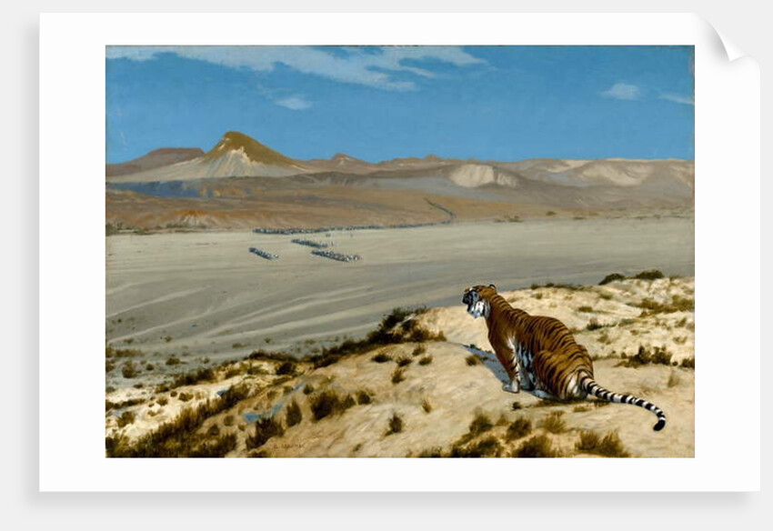 Tiger on the Watch, c.1888 by Jean Leon Gerome