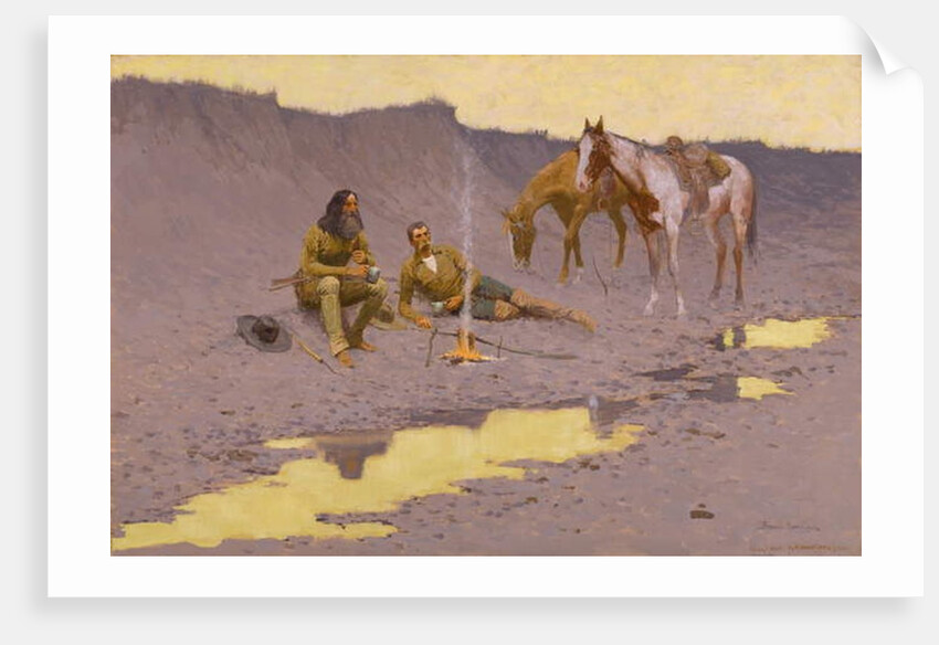A New Year on the Cimarron, 1901 by Frederic Remington