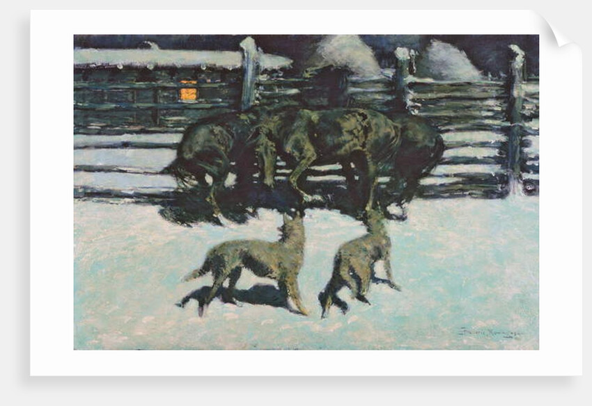 The Call for Help c.1908 by Frederic Remington