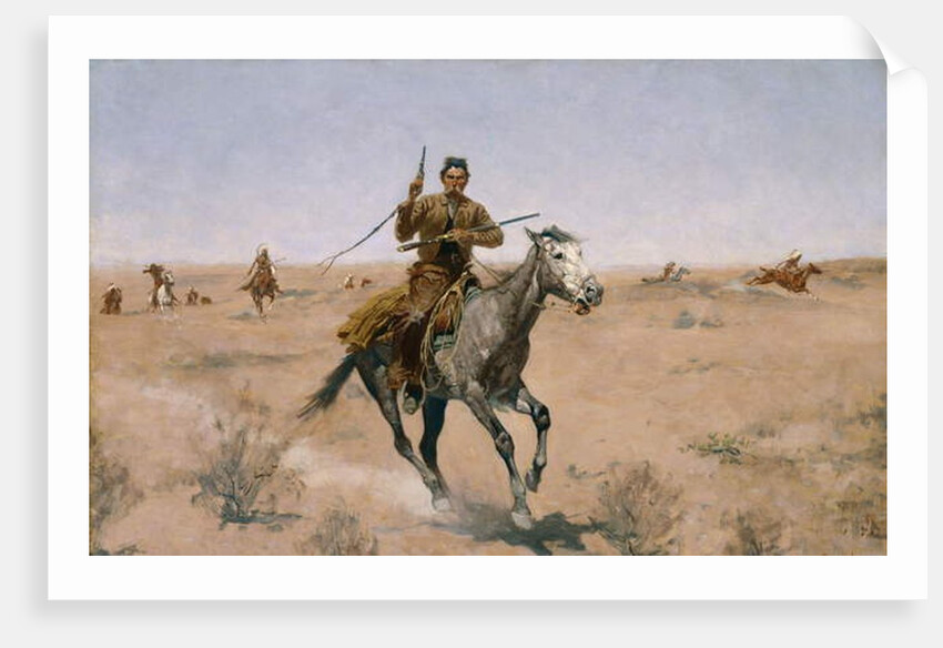The Flight 1895 by Frederic Remington