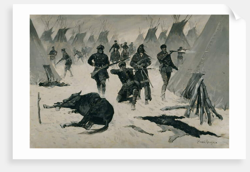 The Defeat of Crazy Horse c.1901, possibly c.1896 by Frederic Remington