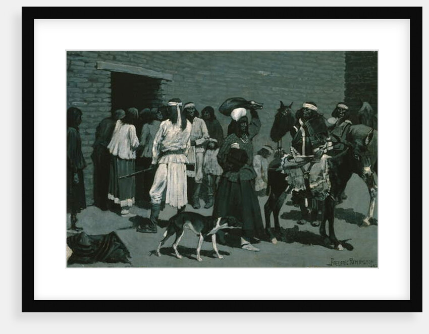 Pueblo Indian Village c.1889 by Frederic Remington