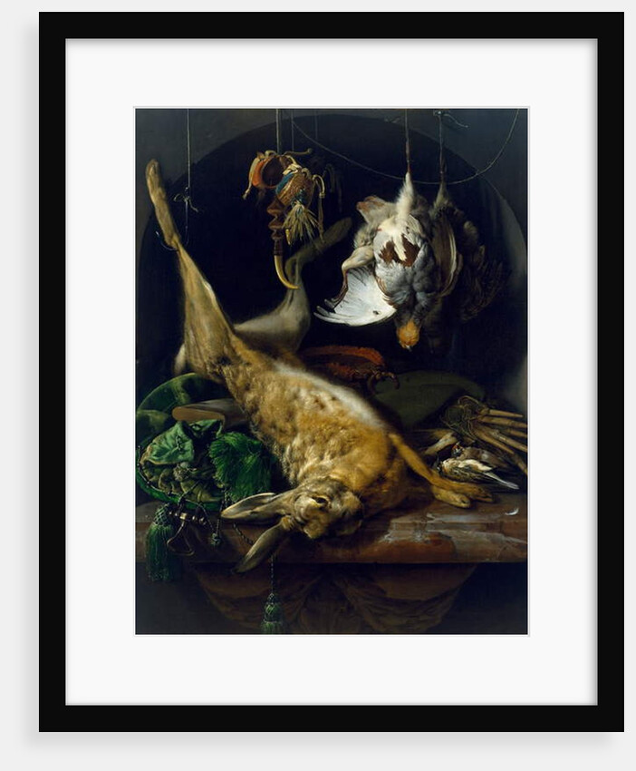 Still Life with a Dead Hare, Partridges and Other Birds in a Niche, c.1675 by Jan Weenix