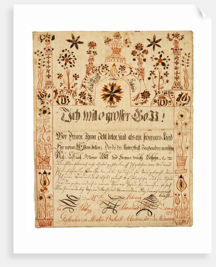 Child's Prayer of Thanksgiving, 1798 by Martin Brechall